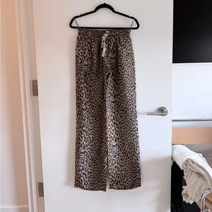 ZADIG&VOLTAIRE POMY LEOPARD-PRINT DRAWSTRING-WAIST TROUSERS